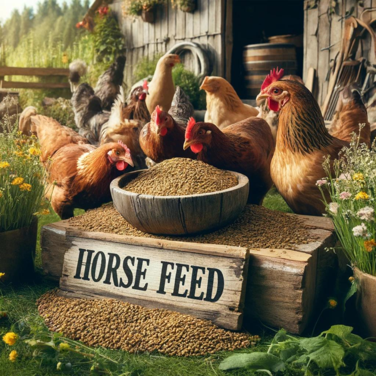 Can Chickens Eat Horse Feed